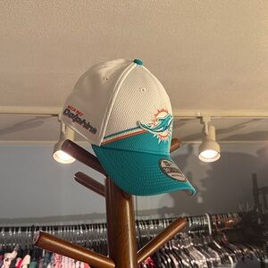 New Era Miami Dolphins White and Teal Hat